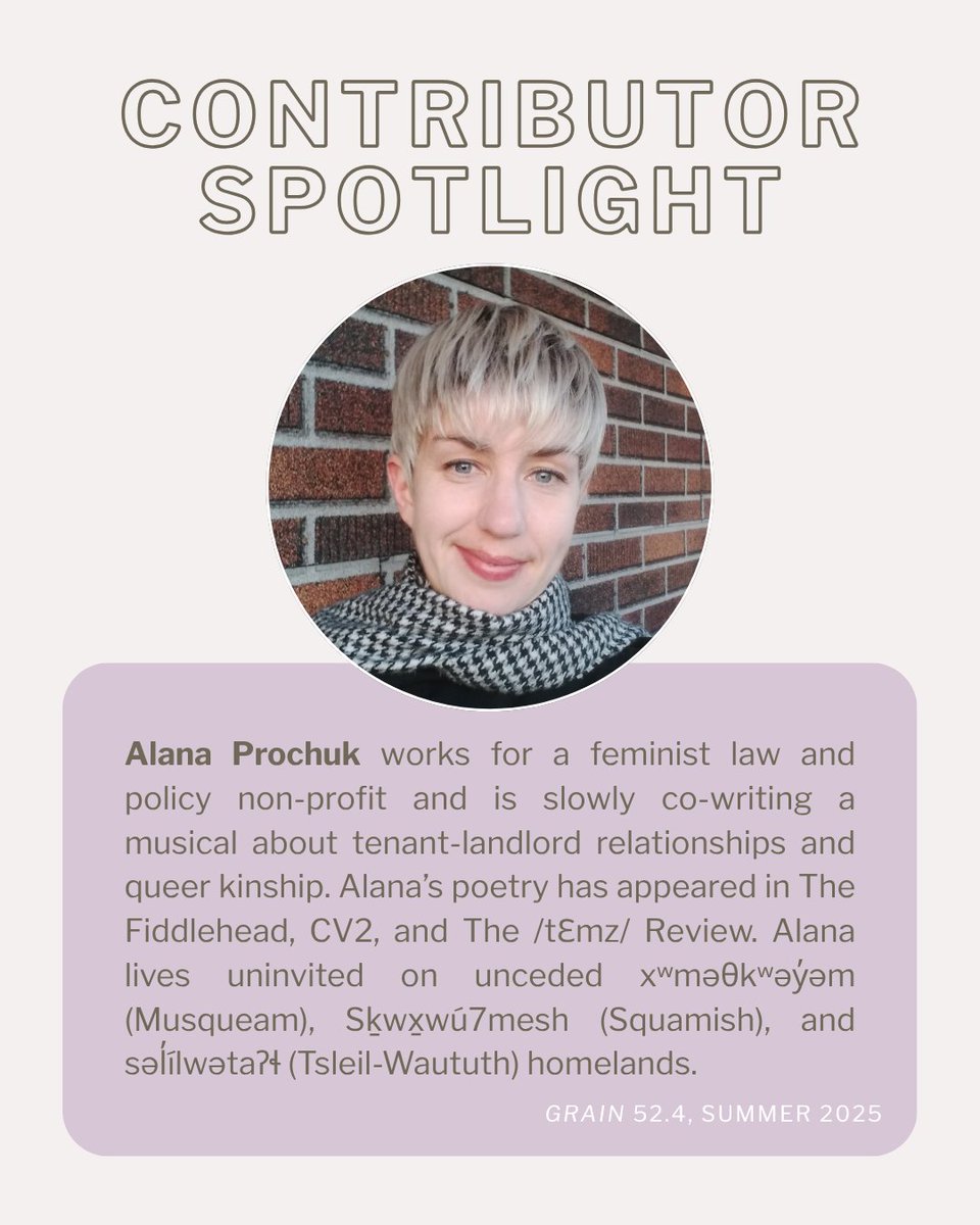 52.4 CONTRIBUTOR SPOTLIGHT: ALANA PROCHUK!