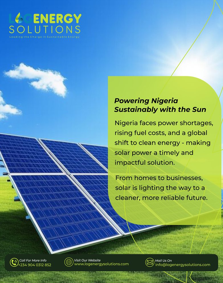 Logenergyng's tweet photo. How Solar Energy Is Powering a Greener Nigeria: Opportunities, Challenges, and the Road Ahead

#BigBrotherNaija Morocco Oshoala #กราดยิงตลาดอตก 

👉https://t.co/uwOZDP2mah https://t.co/qfxQN4fT6n