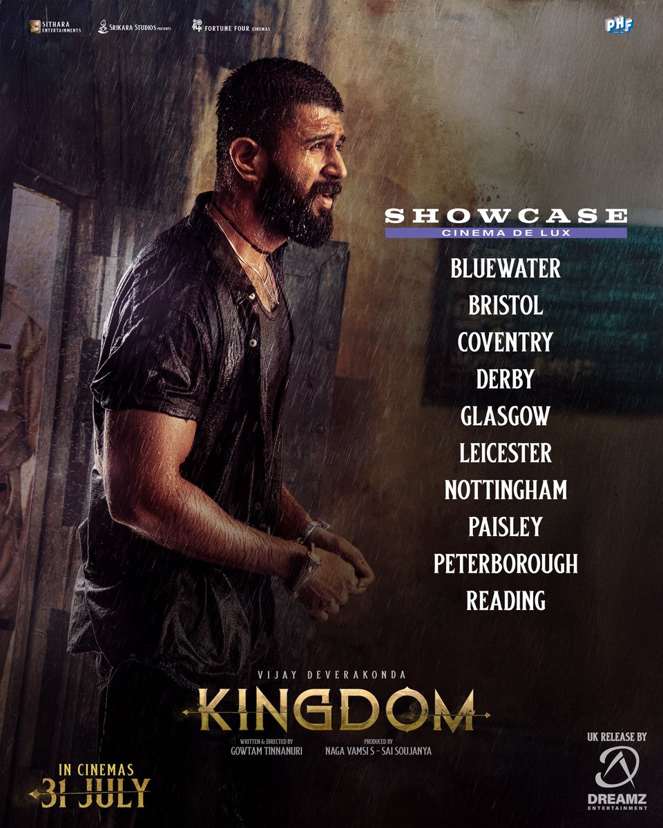 TeamDreamZE's tweet image. For every fan who waited... 
For every roar held back... 
The KING is Coming…..! 

Showcase Bookings Open Now

#Kingdom in UK 🇬🇧 
Premieres on 30 July 

UK Release By Dreamz Entertainment