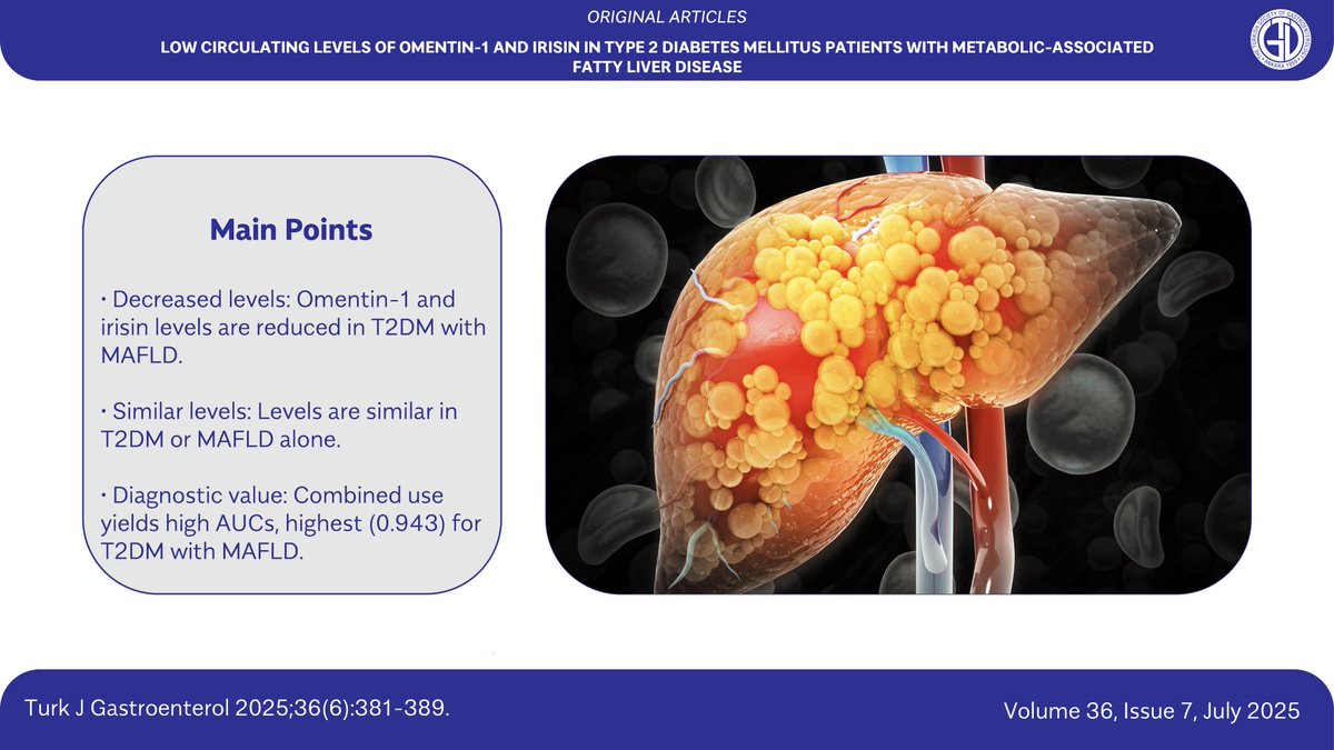 📢 Featured in our July issue

Adipokines and MAFLD in type 2 diabetes patients: What’s the connection?

This study investigates the association between circulating omentin-1 and irisin levels and metabolic-associated fatty liver disease in individuals with type 2 diabetes.