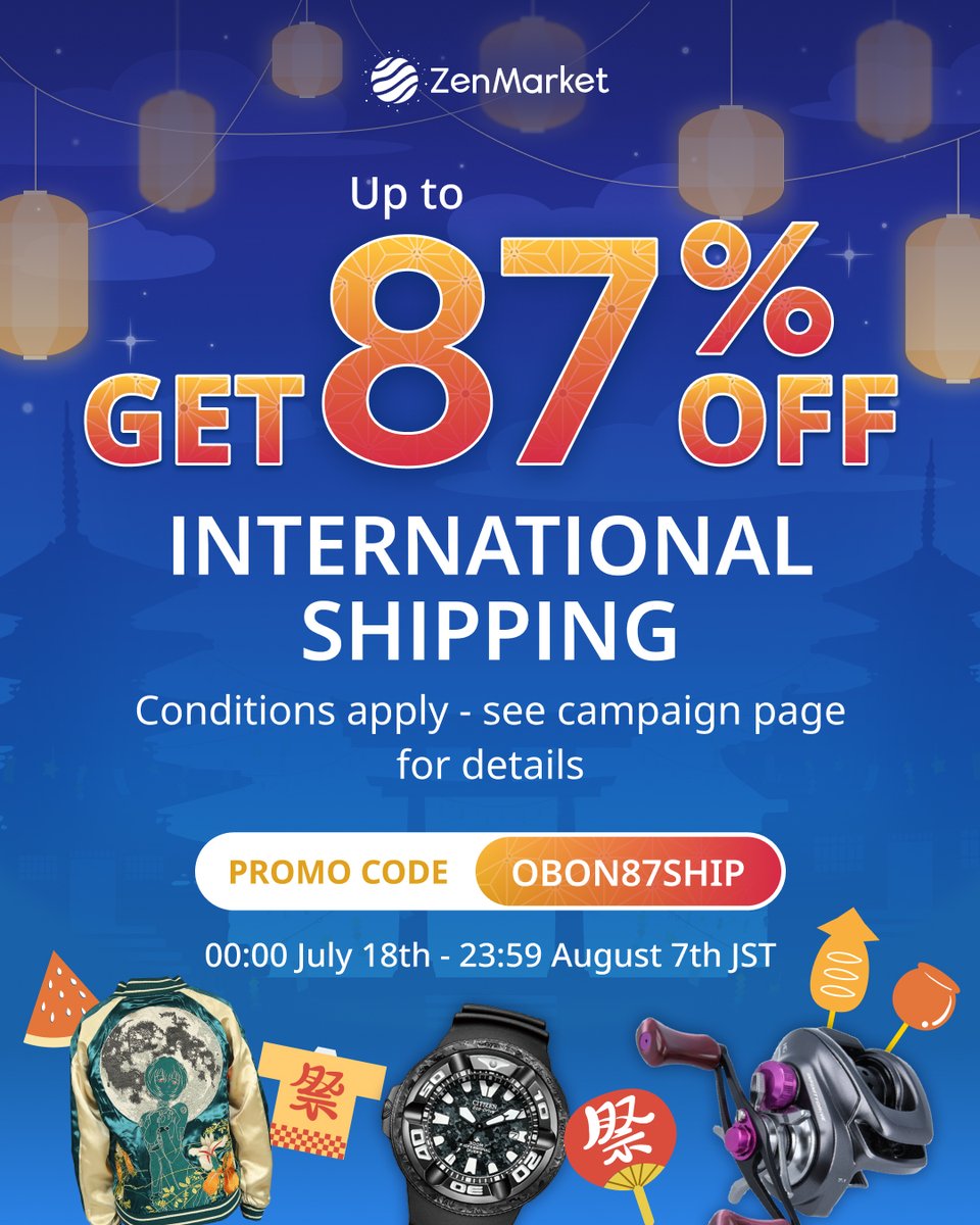 TheVGMarket's tweet image. 📦 Our pals at @zenmarket_en are running a summer shipping deal!
🗓️ July 18 – Aug 7 (JST)
🚫 Excludes AVIA_SM &amp;amp; Surface
🌍 Most countries eligible
🎫 Code: OBON87SHIP

Grab your retro grails from Japan while it’s hot 👉 discover-en.zenmarket.jp/campaigns/ship…
#ZenMarket #RetroGaming