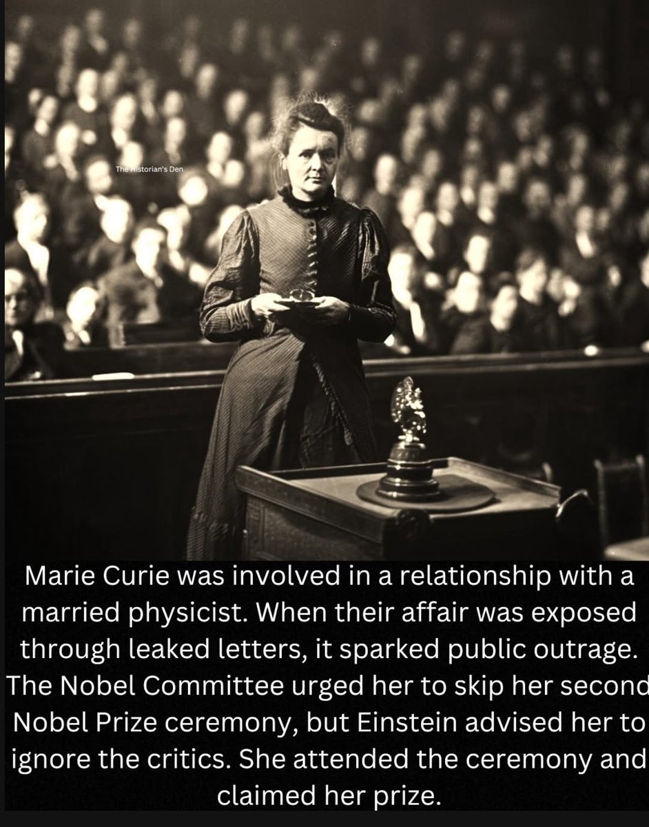 the_oddmind's tweet image. What can history teach us about whether personal controversies should overshadow the achievements?
Marie Curie's life was a masterclass in brilliance and endurance. Born in Poland as Maria Skłodowska, she moved to Paris and became the first woman to win a Nobel Prize. She…