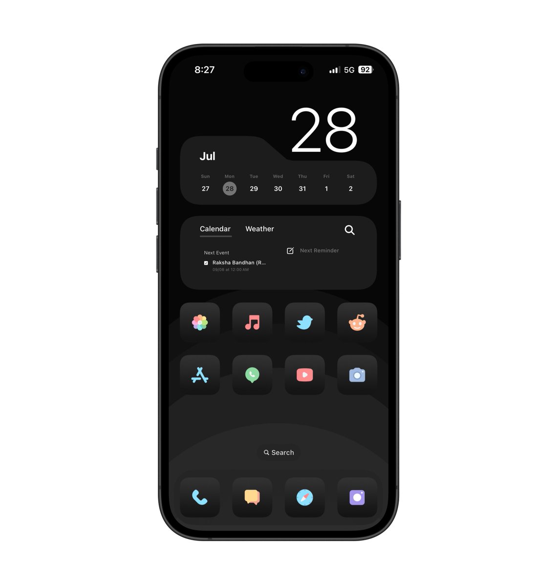 HasijaPrince's tweet image. Clean and minimal!

Pastel icons @sam_beckman 
Glassem widget @21MaRcO12 
Waves scrape wallpaper pack on gumroad