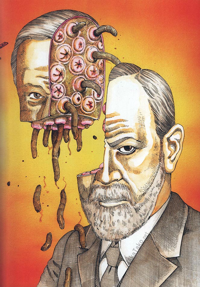 AkaTako (@akatakonet) on Twitter photo "Neurosis is no excuse for bad manners." Sigmund Freud by Shintaro Kago is printed in his ICONS vol 1 art book. 25 icons in a 52 page softcover book. Available at AkaTako.
akatako.net/japanese-art/s…
<a href="/shintarokago/">駕籠真太郎@新刊【乱歩アムネシア 21番目の人格 2】</a> <a href="/THEMANSIONPRESS/">Huber Julian</a> #駕籠真太郎 "Neurosis is no excuse for bad manners." Sigmund Freud by Shintaro Kago is printed in his ICONS vol 1 art book. 25 icons in a 52 page softcover book. Available at AkaTako.
akatako.net/japanese-art/s…
<a href="/shintarokago/">駕籠真太郎@新刊【乱歩アムネシア 21番目の人格 2】</a> <a href="/THEMANSIONPRESS/">Huber Julian</a> #駕籠真太郎