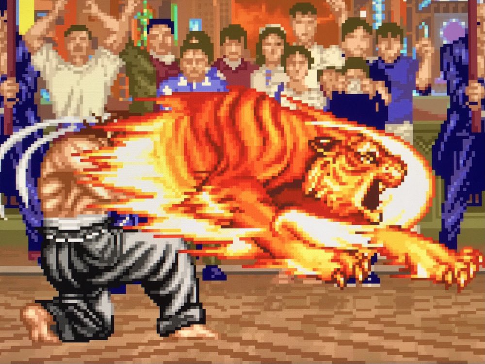 megaendo01's tweet image. #世界トラの日

格闘ゲームで虎のエフェクト！ ①