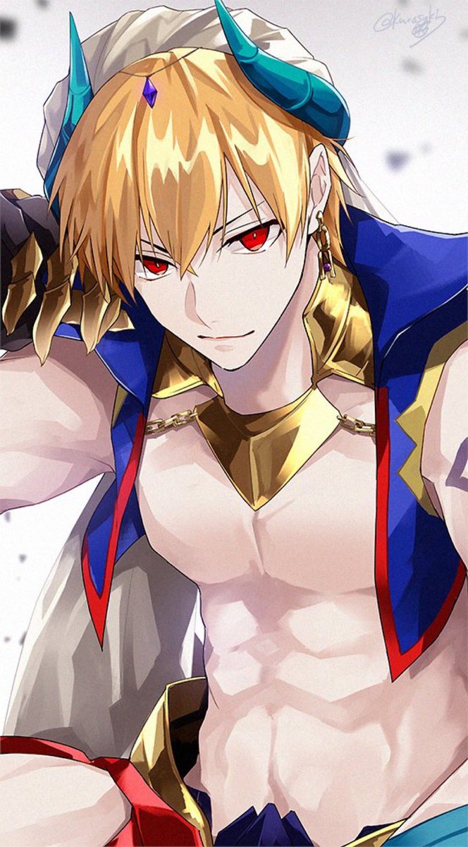 ギルガメッシュ(キャスター) ,ギルガメッシュ(Fate) 「FGO10周年なにか描きたいと思いつつ前描いたギル様」|黒埼のイラスト