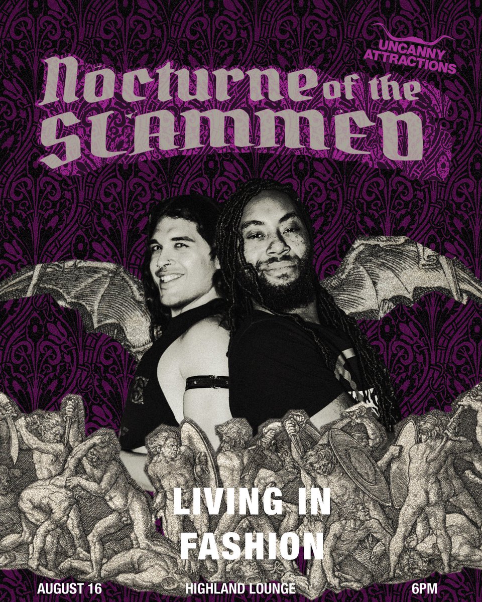 UNCANNY ATX (@uncannyatx) on Twitter photo πTALENT ANNOUNCEMENTπ
LIVING IN FASHION returns to take on the next round of our TAG TEAM TOURNAMENT π are <a href="/TheeDevinCarter/">Devin Carter</a> and <a href="/zakai_living/">Zakai Living</a> on their way to win back the title?
ποΈ August 16, 2025
π <a href="/HighlandAustin/">Highland Lounge</a>
β° Doors 6PM, Bell 7PM
ποΈ Link in B!0
π½οΈ <a href="/indiewrestling/">IWTV</a> πTALENT ANNOUNCEMENTπ
LIVING IN FASHION returns to take on the next round of our TAG TEAM TOURNAMENT π are <a href="/TheeDevinCarter/">Devin Carter</a> and <a href="/zakai_living/">Zakai Living</a> on their way to win back the title?
ποΈ August 16, 2025
π <a href="/HighlandAustin/">Highland Lounge</a>
β° Doors 6PM, Bell 7PM
ποΈ Link in B!0
π½οΈ <a href="/indiewrestling/">IWTV</a>