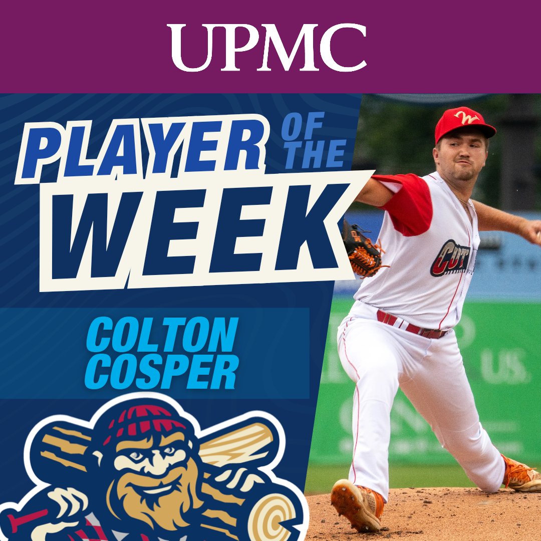 crosscutters's tweet image. It's time to announce the @UPMC Player of the Week for the week ending July 27th... Cutters Starting Pitcher @ColtonCosper!
Cosper made two starts in the week and earned a 2-0 record after 12.0 innings pitched with no runs allowed, one walk, and twelve K's
@mlbdraftleague