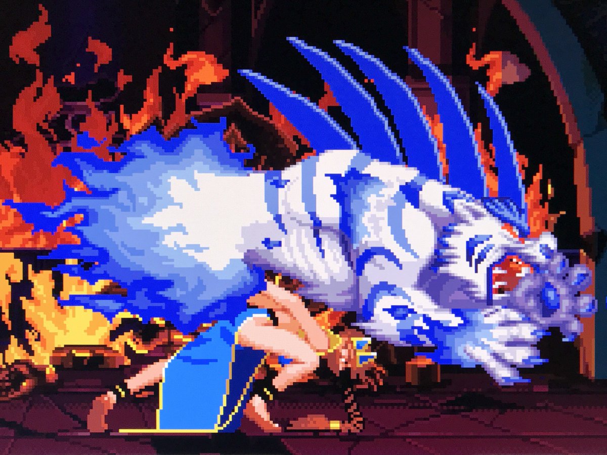 megaendo01's tweet image. #世界トラの日

格闘ゲームで虎のエフェクト！ ②