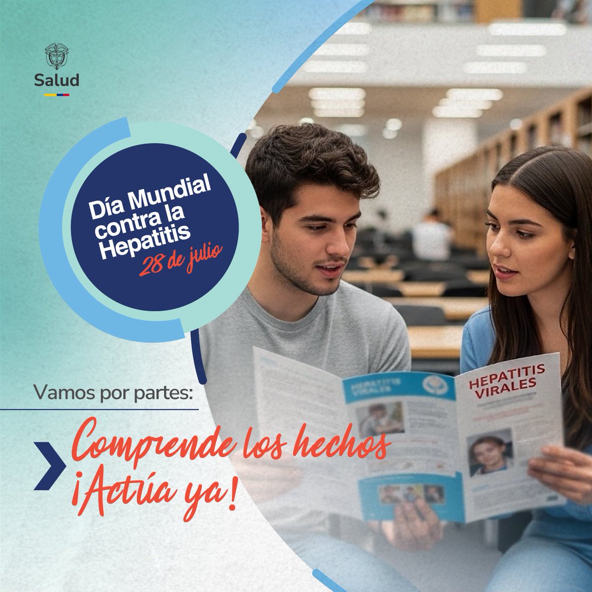 Cada 28 de julio se conmemora el Día Mundial contra la Hepatitis para promover acciones de prevención, diagnóstico y tratamiento, y avanzar hacia la meta de eliminar las hepatitis virales para el año 2030.

Hepatitis Virales. Vamos por partes: Comprende los hechos. ¡Actúa ya !