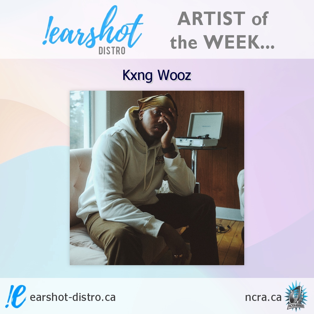 Our #EarshotArtistOfTheWeek is <a href="/KxngWooz/">Kxng Wooz</a>. The #Halifax based rap/hip-hop artist undeniably embraces an impressive range of views &amp; experiences with an equally notable variety of production styles.

More: kxngwooz.bandcamp.com
#earshotdistro #musicdistro