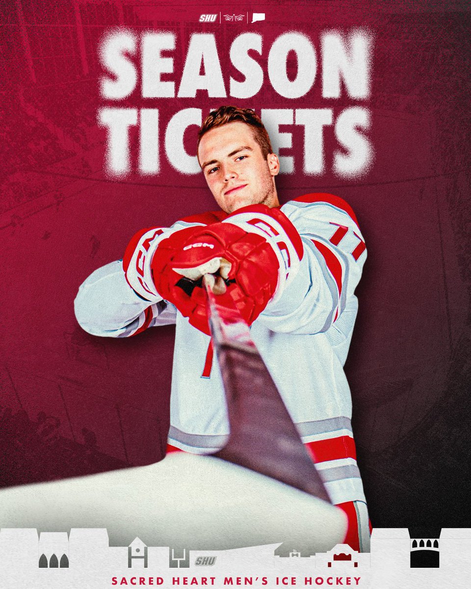 SHU Pioneers (@shubigred) on Twitter photo Season tickets for the 2025-26 <a href="/SHUHockey/">SHU Hockey</a> season are on sale NOW!! 🏒🥅🚨
Get your tickets here ➡️ am.ticketmaster.com/sacredheart/buy
#WeAreSHU Season tickets for the 2025-26 <a href="/SHUHockey/">SHU Hockey</a> season are on sale NOW!! 🏒🥅🚨
Get your tickets here ➡️ am.ticketmaster.com/sacredheart/buy
#WeAreSHU