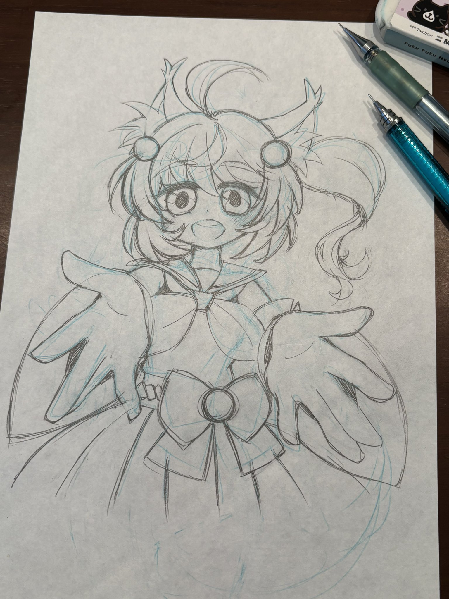描く‼️　手書きイラスト　ユメミルショウジョ。 04ten (@boneshocker) / X