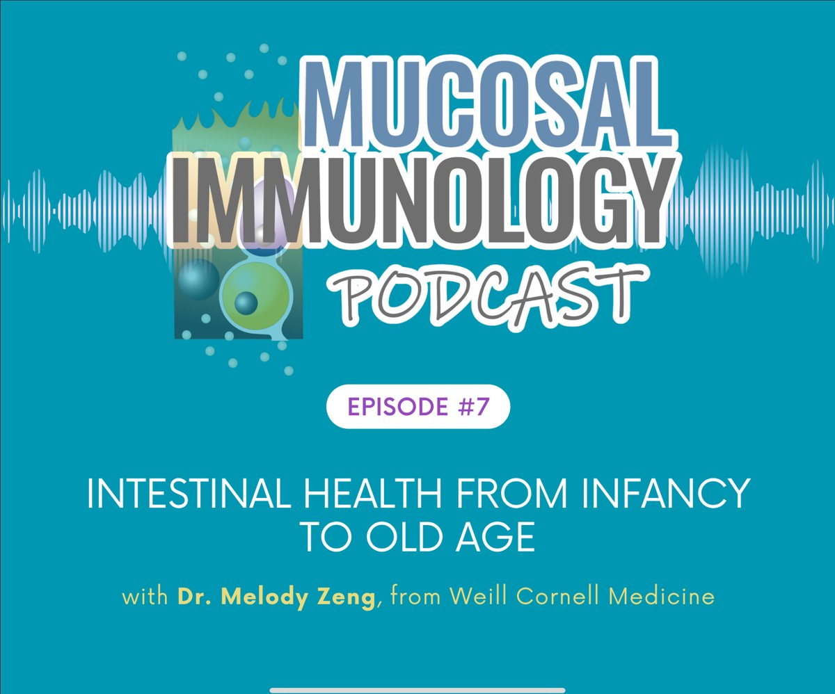 MucosalImmunol's tweet image. Listen to the latest #MucosalMonday Podcast with Melody Zeng @melodyzeng  on how the microbiota influences intestinal health throughout life. On all podcast platforms: open.spotify.com/show/0Q4Ve1x... @socmucimm  @BrunckMarion  @Ashu_Mangalam