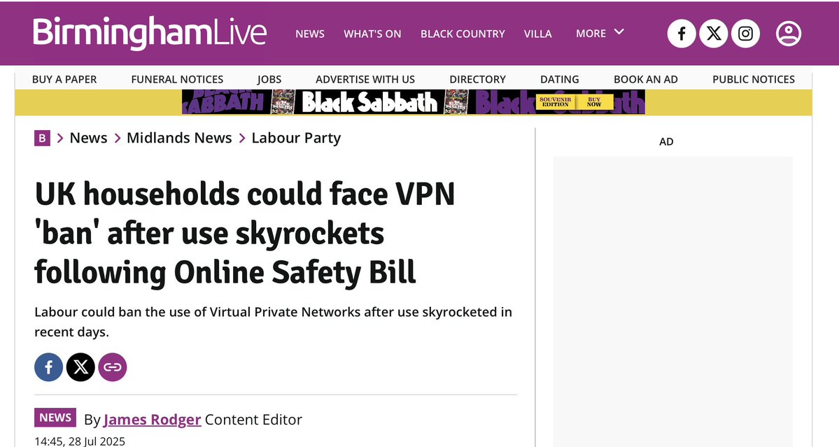 lammie_j's tweet image. BREAKING: Labour’s solution to their own digital incompetence? Ban VPNs.

Can’t enforce the Online Safety Act, so now they’re coming for privacy tools used by millions.

Starmer talks about a free society, just as long as your internets government approved.