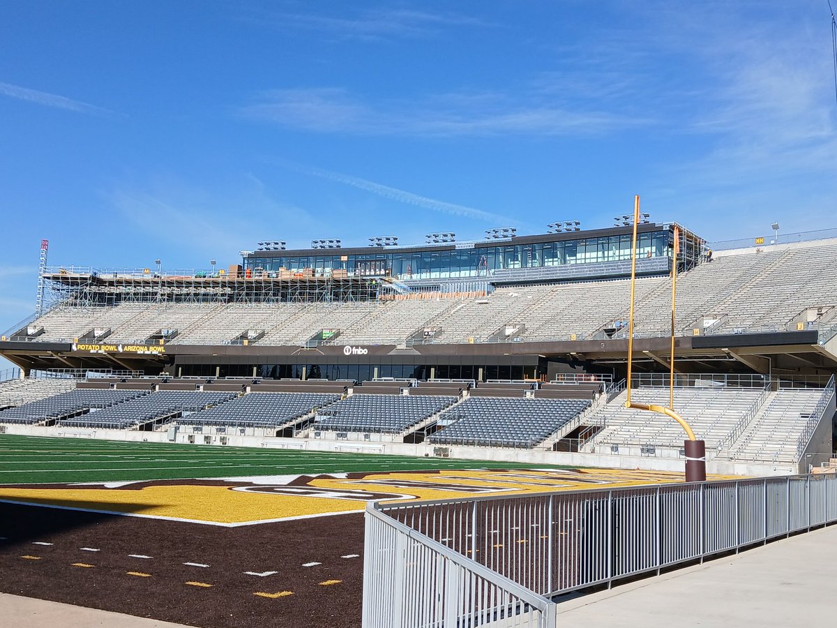 Can't wait to see the inside the new press box at the University of Wyoming.
