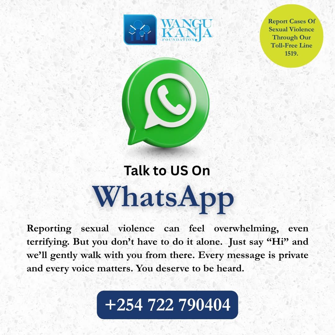 Reporting sexual violence can feel overwhelming even terrifying. But you don’t have to go through it alone.

That’s why we’ve made it simple and safe for you to take the first step. 

All you need to do is send a message.

A simple 'Hi' will change everywhere. #RestoringDignity