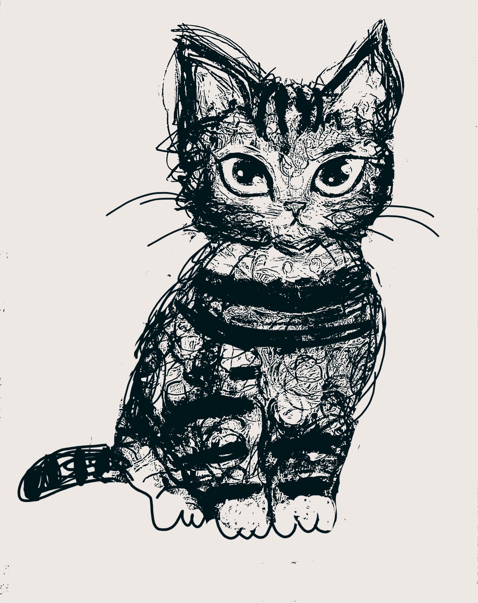 一番人気❗️今年ラス1❕️手作り額付き銅版画応用絵画　「きらめきニャンコ」 隠れ銅版画作家YM on X: 