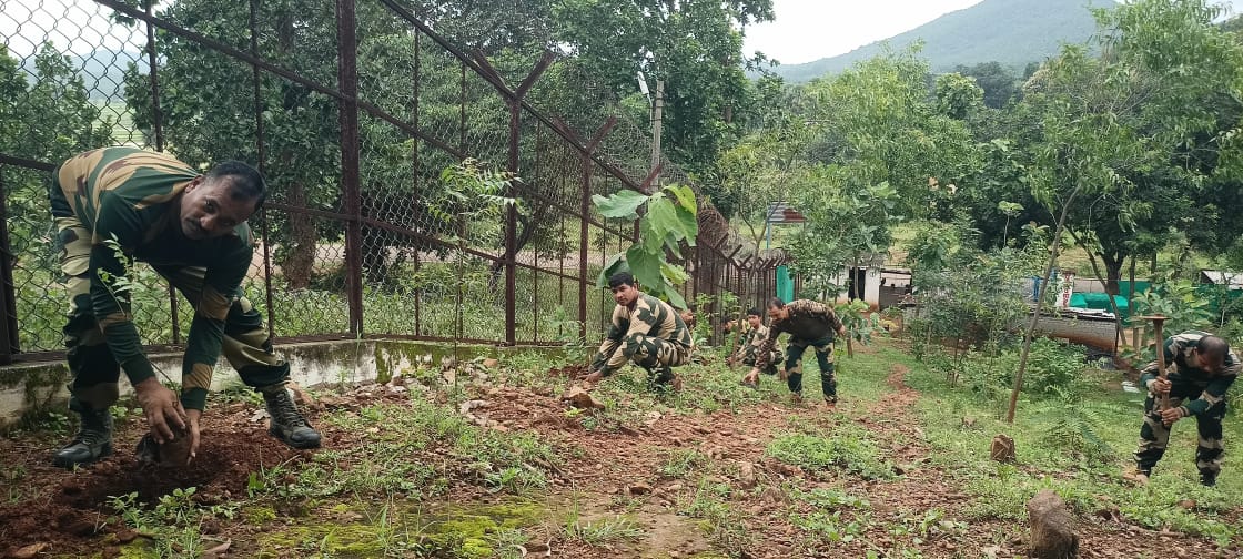 BSFODISHA's tweet image. 🇮🇳 पर्यावरण योद्धा बनें! 🌿💚
116 बटालियन बीएसएफ की ई कंपनी, COB Kolampada में पौधारोपण अभियान सफलतापूर्वक चलाया गया। 200 से ज्यादा विविध प्रजाति के पौधे लगाकर पर्यावरण संरक्षण के प्रति अपनी प्रतिबद्धता को मजबूत किया गया।🌱
#बीएसएफ
#पर्यावरणयोद्धा
#हरितभारत
#पौधारोपण
#BSFOdisha