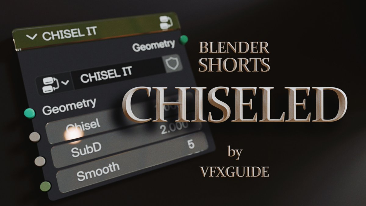 vfxguide's tweet image. Everyone: Yo, how’d you do that chiseled text I really like?
Me: Here’s the video I spent 2 days making for you. Wanna watch?
Everyone: Nah, pass...
👉youtu.be/51AWT9PtR04👈
#b3d #blender #blendercommunity #geometrynodes