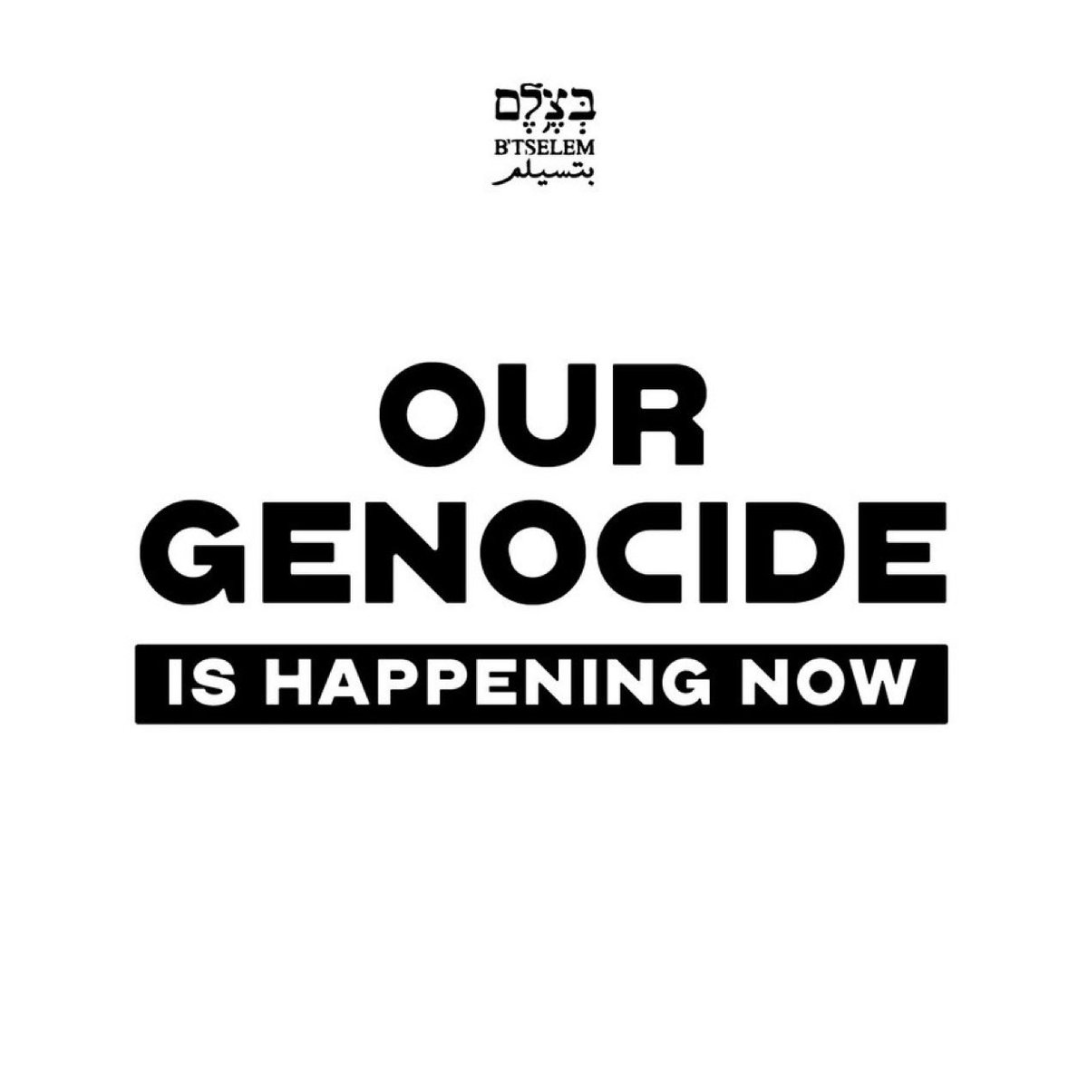 🔴 Por primera vez, una organización israelí acusa formalmente al Estado de Israel de cometer genocidio en Gaza.

La ONG B’Tselem, junto a la Médicos por los Derechos Humanos de Israel, denuncia en un informe histórico que el gobierno israelí está llevando a cabo una campaña
