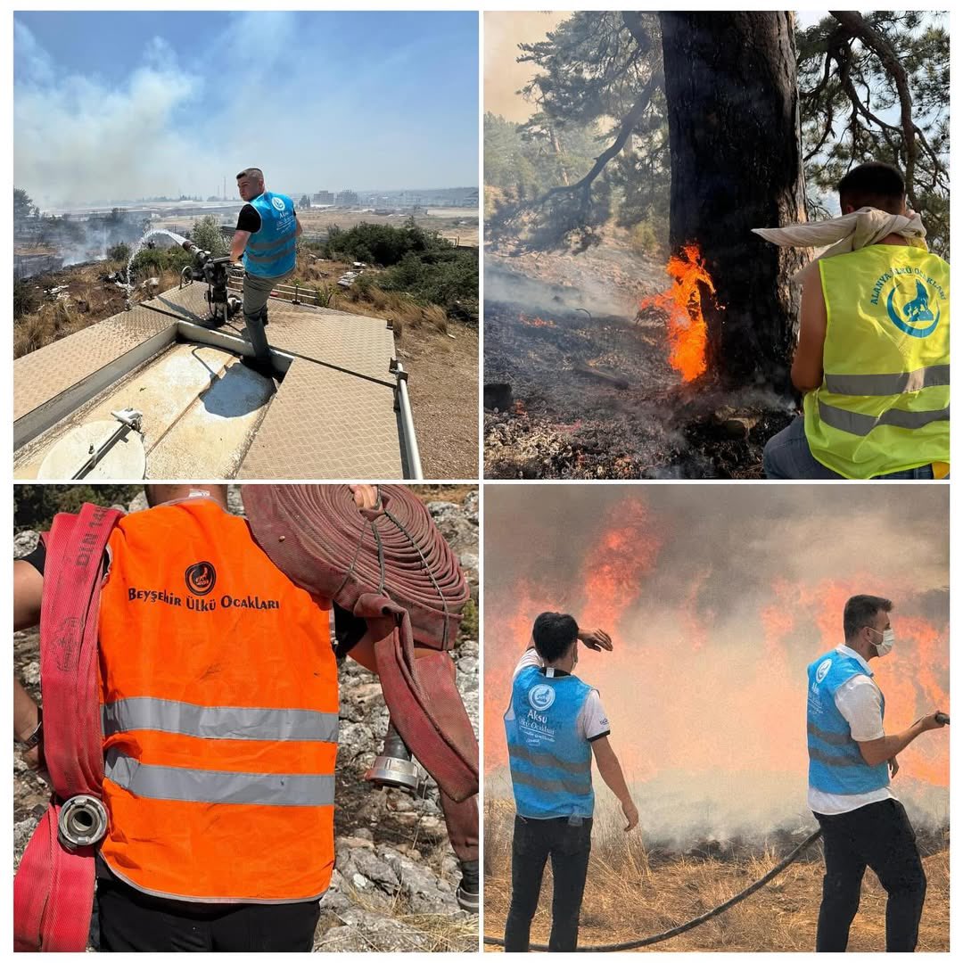 4- Ülkü Ocaklarının yangın bölgelerinde canını hiçe sayarak verdiği mücadeleye çamur atanlar yine bunlar. Hakk’ı teslim etmek lazım Ülkü Ocaklarının yangın söndürme ve yardım faaliyetleri kimsenin göz kaçıramayacağı kadar somut! ⬇️