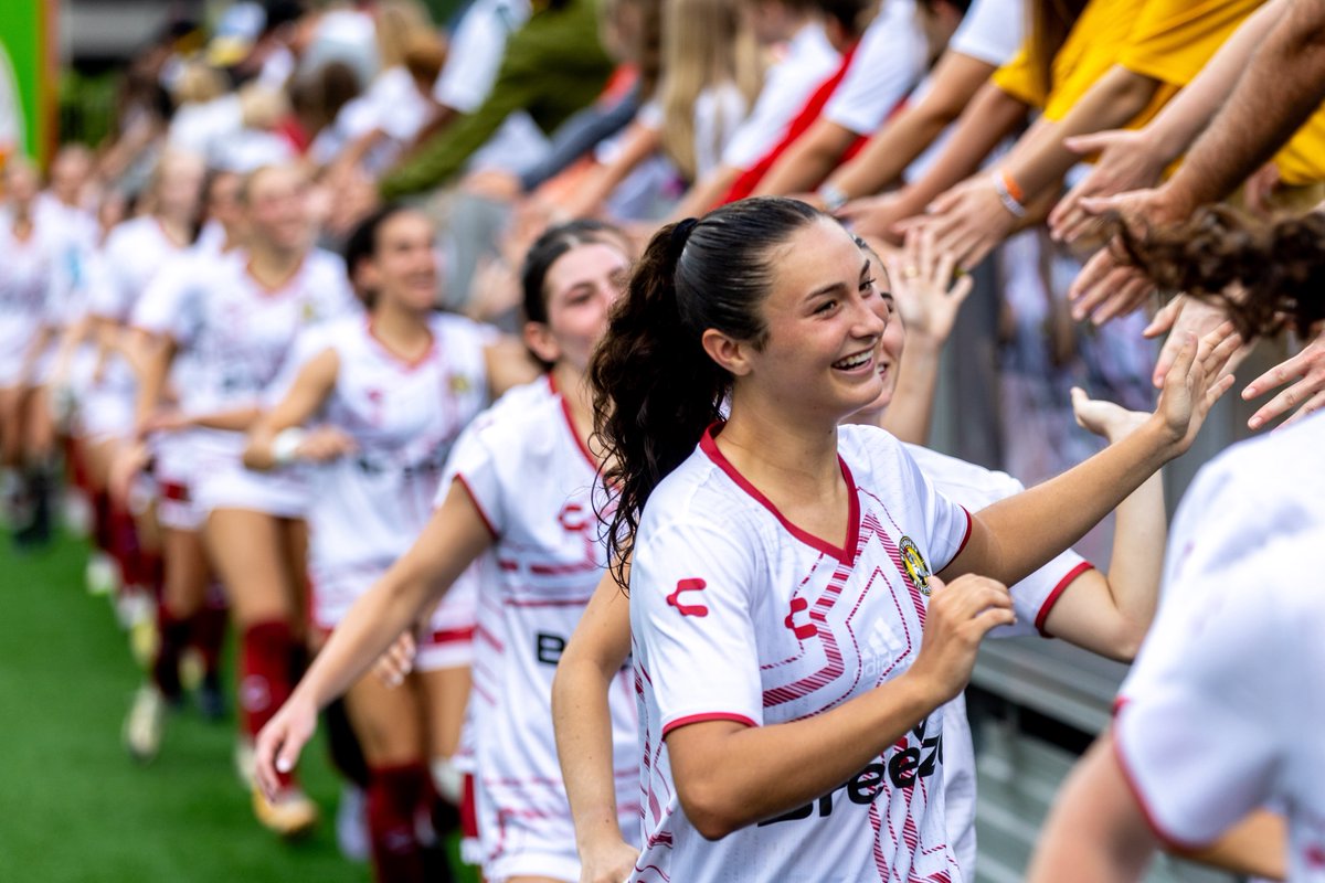 RivetersSC's tweet image. On National Soccer Day, we celebrate a first season full of memories and amazing moments. From our first kickoff to the dreams of every young player watching, we’re just getting started. 💛🖤❤️
 
#RivetersRise