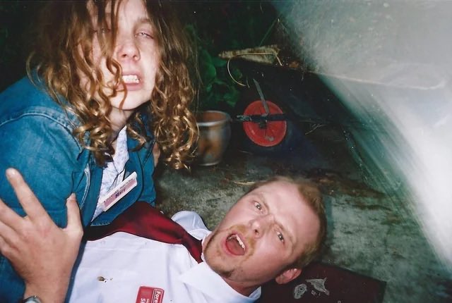 dermotalbarn's tweet image. Shaun Of the Dead behind the scenes photos my beloved