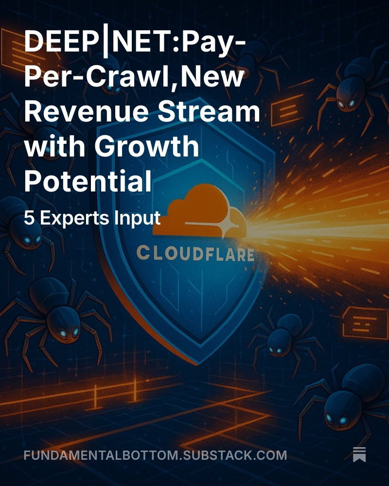 DEEP| $NET:Pay-Per-Crawl,New Revenue Stream with Growth Potential
5 Experts Input

Cloudflare’s Pay-Per-Crawl offering is estimated to account for roughly 1–2% of quarterly revenue by year-end. While still in its early stages, the product has the potential to evolve into a