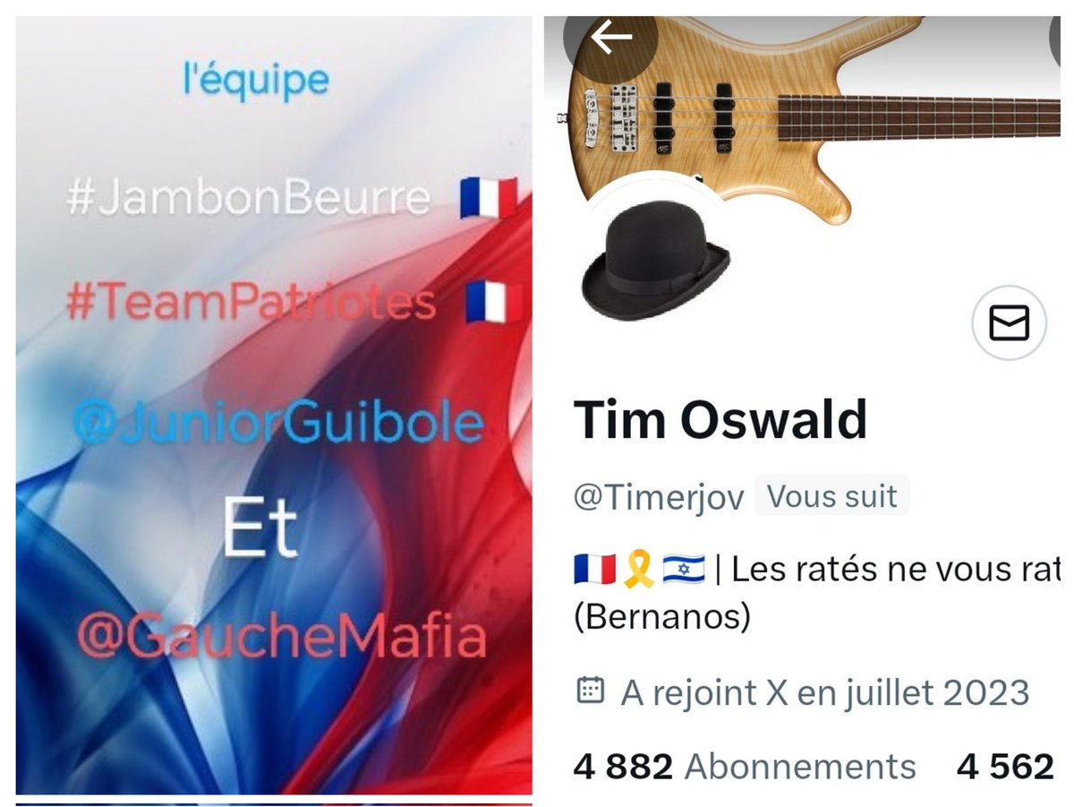 🇨🇵 Dédé 🇫🇷♿ (@juniorguibole) on Twitter photo INFO🚨 Merci de partager !🚨
Mes amis abonnés😉
Ainsi que l'équipe #JambonBeurre #TeamPatriotes 🇨🇵
Notre ami <a href="/Timerjov/">Tim Oswald</a> 👍
Aurait besoin d'un petit coup de pouce pour grossir sa TL!🥳
Et ainsi lui donner plus de visibilité ! Merci de vous abonner à lui !🙏
Et n'oubliez pas!😉 INFO🚨 Merci de partager !🚨
Mes amis abonnés😉
Ainsi que l'équipe #JambonBeurre #TeamPatriotes 🇨🇵
Notre ami <a href="/Timerjov/">Tim Oswald</a> 👍
Aurait besoin d'un petit coup de pouce pour grossir sa TL!🥳
Et ainsi lui donner plus de visibilité ! Merci de vous abonner à lui !🙏
Et n'oubliez pas!😉