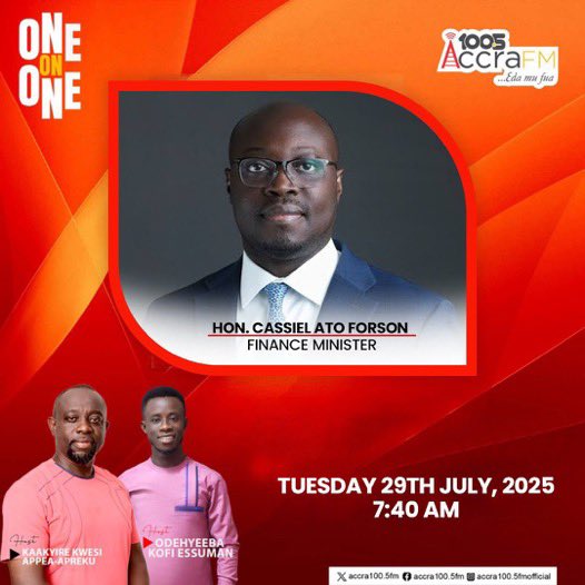 TG_DERY's tweet image. Tomorrow morning is a busy time for Finance Minister Dr Ato Forson as he appears on RadioGold, CTV, and Accra FM.
Do make a date with him and follow the discussions.