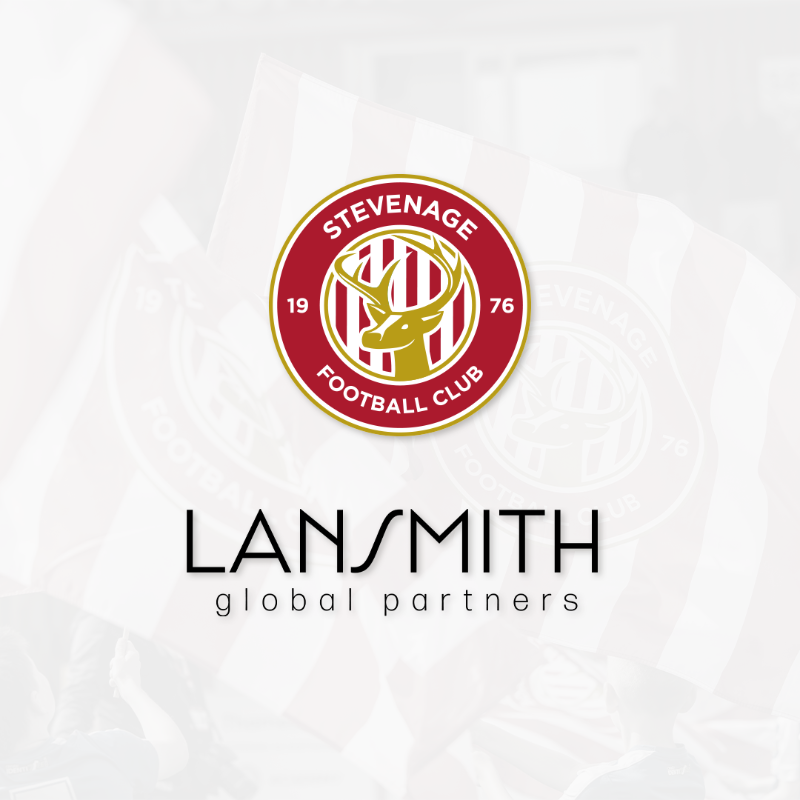 StevenageFC's tweet photo. #StevenageFC announces Lansmith Global Partners as new Official Men’s &amp; Women’s Back of Shorts and Under 18s Front of Shirt Partner for the 2025/26 season. ✍️