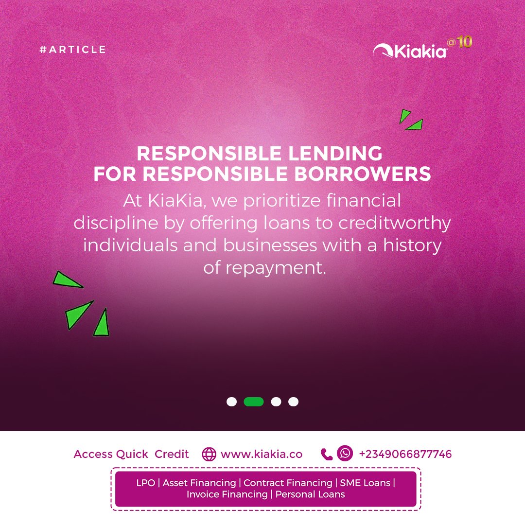 kiakia_co's tweet image. Need credit without the drama?
See how KiaKia is reshaping access to credit for Nigerians — faster, smarter, and on your terms. 

#KiaKiaAt10 #AccessToCredit #SmartLoans #NaijaSMEs #FinancialSolutions