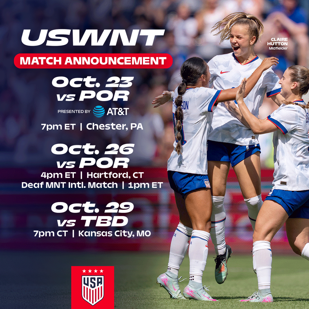 You want more matches in 2025? We'll give you more matches in 2025 🫡

Chester, PA, East Hartford, Conn, &amp; Kansas City, Mo, we will see you in October 🔜