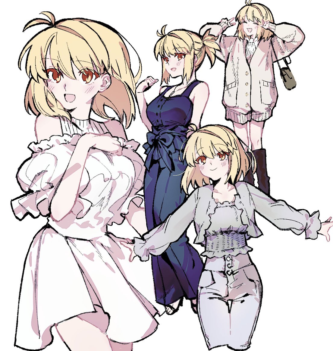 Numuhe_'s tweet image. アルクェイドと現代服💖