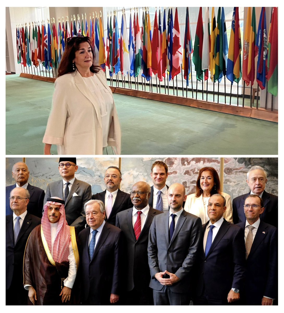 Dubravka Šuica (@dubravkasuica) on Twitter photo Glad to be at the <a href="/UN/">United Nations</a> on behalf of the EU, and co-chairing the Working Group on the Peace Day Effort with our Arab League partners.
“The day after” is a concrete plan for peace & stability via a:
1️⃣ Peace Supporting Package.
2️⃣ Regional security & the respect of sovereignty Glad to be at the <a href="/UN/">United Nations</a> on behalf of the EU, and co-chairing the Working Group on the Peace Day Effort with our Arab League partners.
“The day after” is a concrete plan for peace & stability via a:
1️⃣ Peace Supporting Package.
2️⃣ Regional security & the respect of sovereignty
