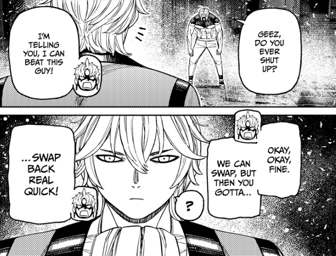 msfujoshi23's tweet image. ohhh they're able to have a conversation now like Yuji and Sukuna