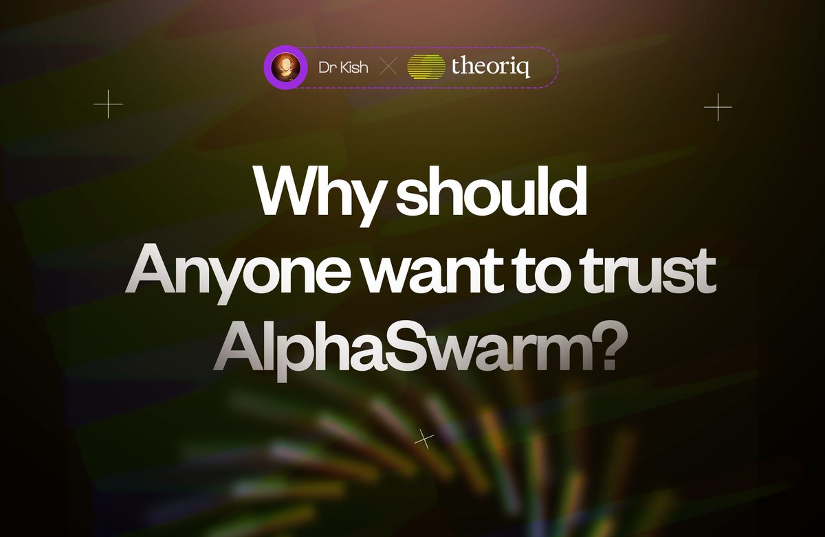 exousia_graphix's tweet image. Why should anyone want to trust AlphaSwarm or even use it?
In @TheoriqAI, Trust is earned, transparent, and enforced by design.
How?
1. Their actions are on-chain.
Everything an Agent does, every decision, transaction, or message is recorded on-chain.
There's no guesswork, noโฆ