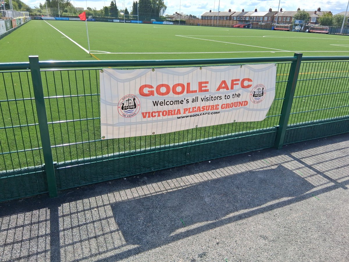 Further advertising banners as well including Goole AFC Supporter's Club
