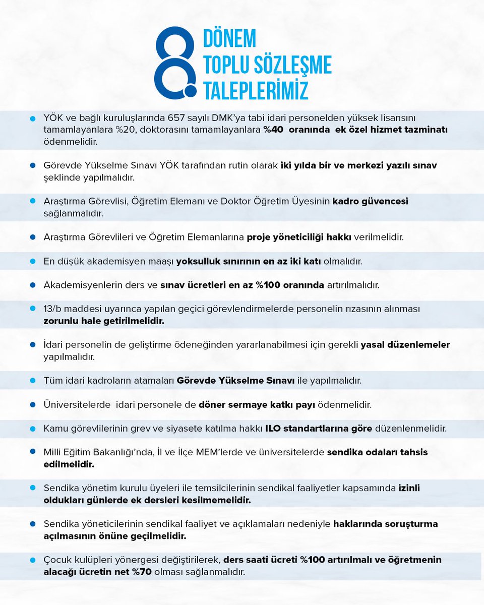 Bilindiği gibi eğitim çalışanlarının hak ve menfaatlerini savunan, elde ettiği kazanımları kaybetmemesi için her türlü mücadeleyi ortaya koyan sendikamız, pek çok konuda sorunları çözüme ulaştırmış, ulaştırmaya da devam edecektir. Çok detaylı ve titizlikle hazırlanan