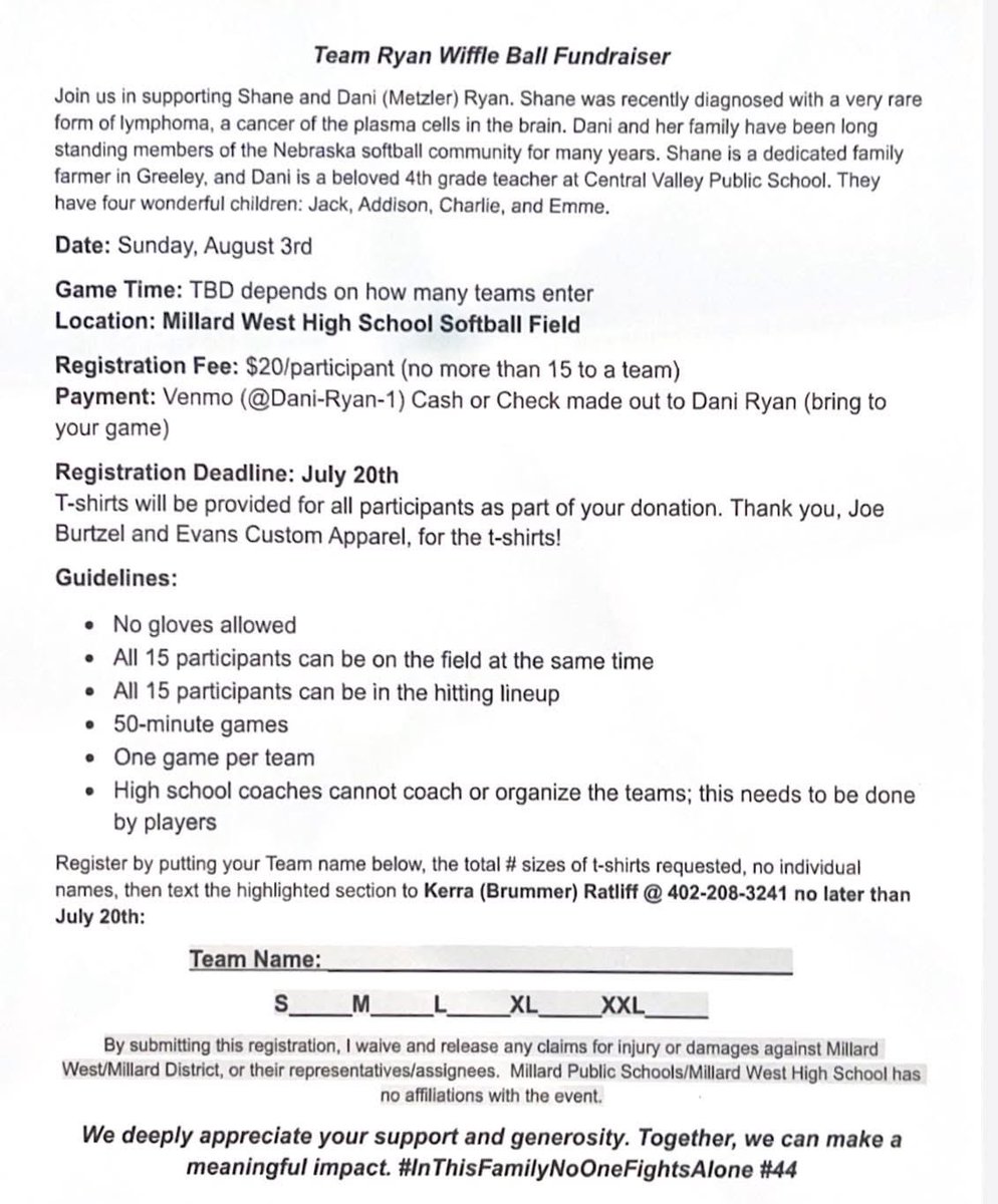 Brad Metzler (@a1phabetacademy) on Twitter photo Forever grateful to <a href="/BrummerDon/">Don Brummer</a> <a href="/abrummer0712/">Angie Brummer</a> <a href="/mwestsoftball/">MW softball</a> and the Omaha softball community for the event this Sunday being held for Shane, Dani, and their family. Shane’s fight begins in earnest tomorrow, please keep him in your prayers. Forever grateful to <a href="/BrummerDon/">Don Brummer</a> <a href="/abrummer0712/">Angie Brummer</a> <a href="/mwestsoftball/">MW softball</a> and the Omaha softball community for the event this Sunday being held for Shane, Dani, and their family. Shane’s fight begins in earnest tomorrow, please keep him in your prayers.