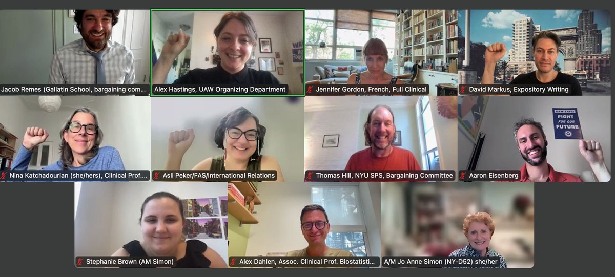 CfuUaw's tweet image. Today we met @JoAnneSimonBK52, whose district includes @nyuniversity's Brooklyn campus. Her constituents, contract faculty across the university, told her about our fight for a strong first contract, including protections for academic freedom and our non-citizen colleagues.