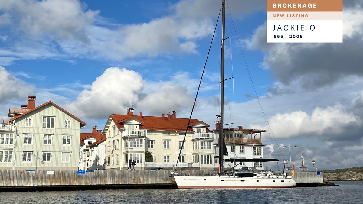 BROKERAGE - NEW LISTING
Jackie O | 655 | 2009

Oyster 655 that combines exceptional bluewater performance, luxury interiors, and extensive upgrades for safe and comfortable ocean cruising.

Discover: oysteryachts.com/sailing-yachts…

#OysterYachts #OysterBrokerage