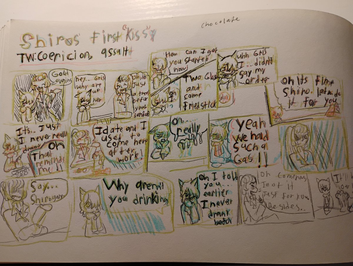 Boyfrom_sand's tweet image. Comic I did to explore shiro and gris&apos;s relationship #Funamusea #funamuseart #icescream #okegom