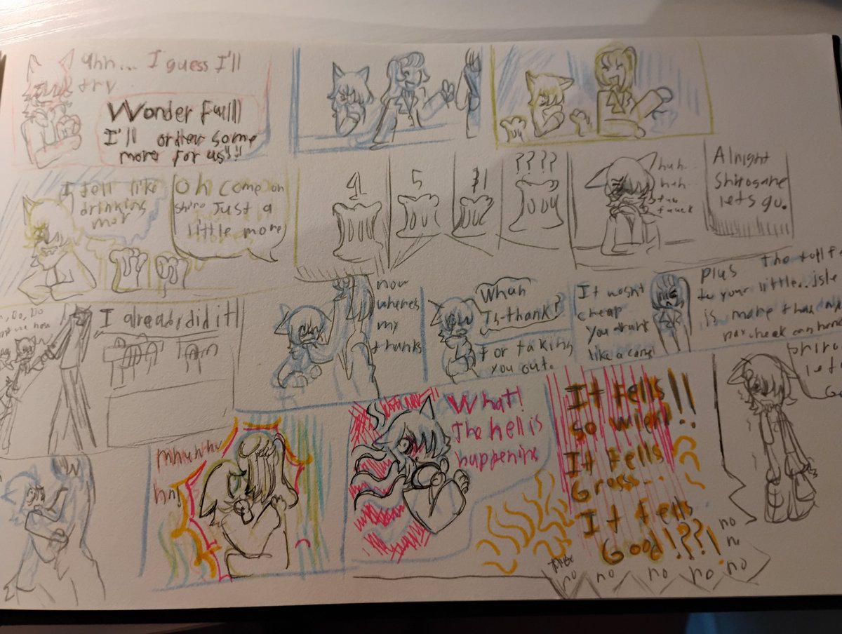 Boyfrom_sand's tweet image. Comic I did to explore shiro and gris&apos;s relationship #Funamusea #funamuseart #icescream #okegom