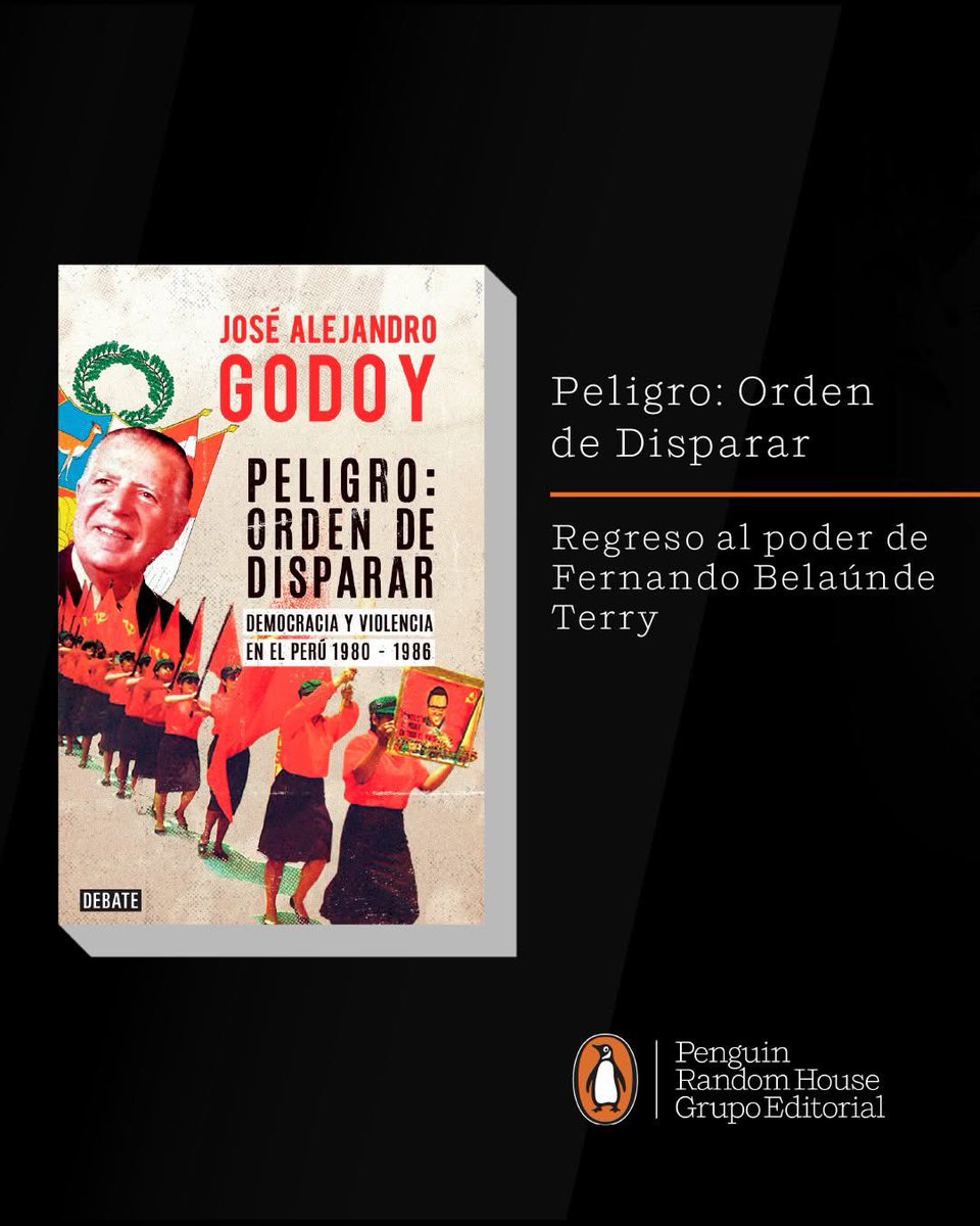 Jose Alejandro Godoy (@jgodoym) on Twitter photo Hace 45 años, Belaunde fue presidente por segunda vez.
Gracias a <a href="/penguinlibrospe/">Penguin Perú</a> pueden recordar este y otros momentos de la primera parte de la década de 1980 en Peligro Orden de Disparar Hace 45 años, Belaunde fue presidente por segunda vez.
Gracias a <a href="/penguinlibrospe/">Penguin Perú</a> pueden recordar este y otros momentos de la primera parte de la década de 1980 en Peligro Orden de Disparar