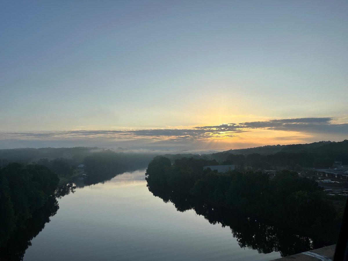 WaterkeepersA's tweet image. "Good morning world. You are looking at sunrise over the Black Warrior River." -John Wathen, Hurricane Creekkeeper