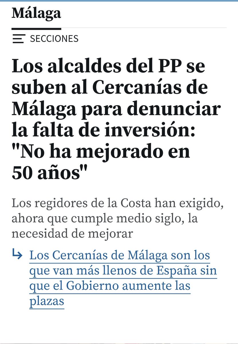 NachoRomera1's tweet image. A @pacodelatorrep @JuanMa_Moreno y todos los Alcaldes del @ppopular les importamos una 💩
Lo dl cercanías puro postureo
Mira cm han luchado de verdad por la ampliación del aeropuerto?
Les importa mas quien viene de Japón
Que malagueños que necesitan llegar a Marbella