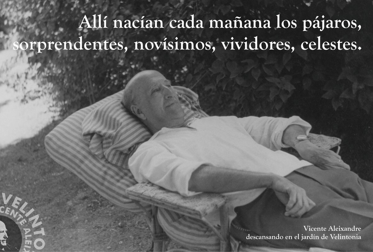 El jardín de Velintonia fue no solo un lugar de encuentros, sino de descanso inspirador para nuestro poeta, que amaba la naturaleza y su música.