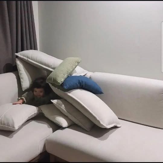 In my childhood, I built my own house.